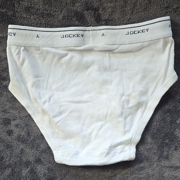Jockey White Briefs with Soft Cotton Fabric and Elastic Waistband - Picture 3 of 3